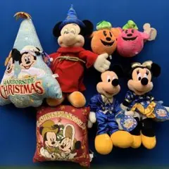 東京ディズニーランドぬいぐるみセット当時物 Disney/保管品、劣化キズ等あり