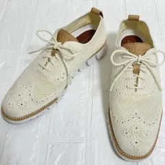 未使用級 COLE HAAN ゼログランド オックスフォード スティッチライト靴のサムネイル