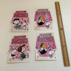 PEANUTS スヌーピー ステッカー 4枚セット