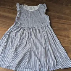 H&M ストライプ ノースリーブ 원피스 134/140