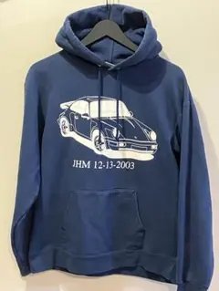 Y2K Hanes ポルシェ イラスト スウェットパーカー