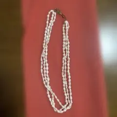淡水パール 小粒 ネックレス 3連