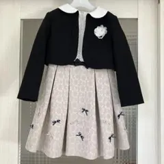 petit main フォーマル セットアップ リボン ボレロ