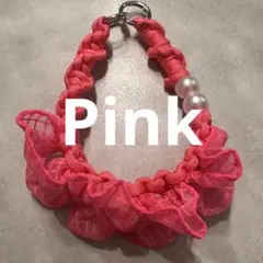 パラコードハンドストラップ《ピンク》