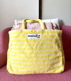 タグあり《美品》BONGUSTA ボングスタ パイル地トートバック ピンク 