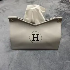 Hロゴ　ノベルティティッシュケース　非売品