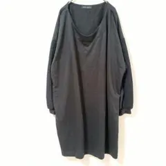 ゴールドジャパン　ダークグレー オーバーサイズ カットソーワンピース　3Lのサムネイル
