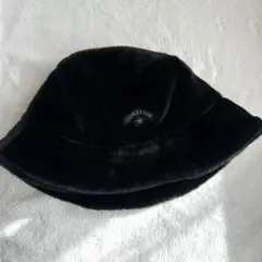 コンバース　ファー　バケットハット　ブラック