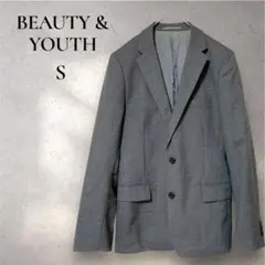 【BEAUTY & YOUTH】 テーラードジャケット オフィス ダークグレー