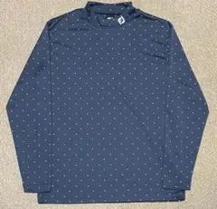 フットジョイ ゴルフウェア モックネック長袖シャツ 速乾ストレッチ