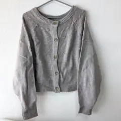 サマンサモスモス 2Wayグレー ニットカーディガン 長袖