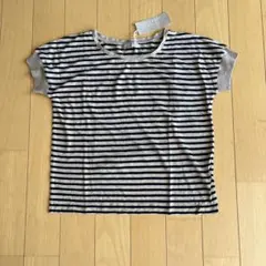 MARGARET HOWELL ボーダー 半袖Tシャツ リネンニットソー　新品