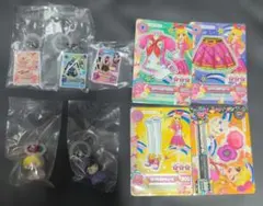 アイカツ　めじるしアクセサリー5点+ピンクトルテSP21〜24版一式（４枚）