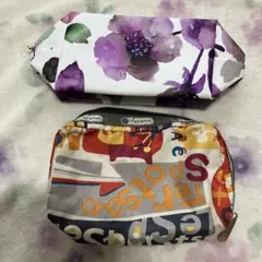LeSportsac 花柄とカラフルポーチ