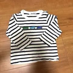 familiar ストライプ 長袖Tシャツ