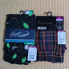 Crocodile他メンズ トランクス 3Lサイズ 2枚セット