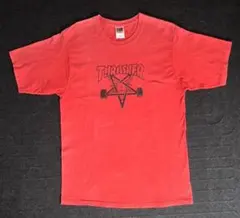 THRASHER SKATE GOAT Tshirt 赤 フェード Mサイズ