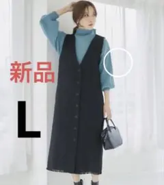 【新品タグ付き】mysa closet リブニット　プルオーバー　Lサイズ