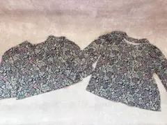 baby gap 花柄 長袖カットソー 100cm、80センチ姉妹コーデ