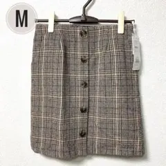 RETRO GIRL チェック柄タイトスカート M