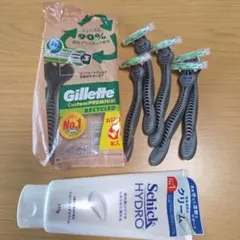 Gillette T字カミソリ　シックハイドロシェービングクリーム付きのサムネイル