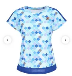 No.803 FILA ラケットDesignが可愛いゲームシャツ☆NAVY☆ - メルカリ