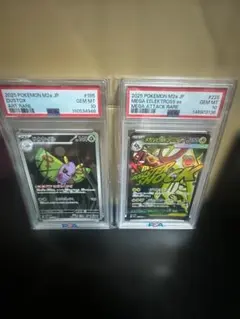 ポケモンカード PSA10 ドクケイル メガシビルドンex 2枚セット