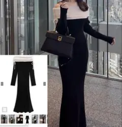 GRL 2Wayオフショルダーリブニットワンピース【tw1184】