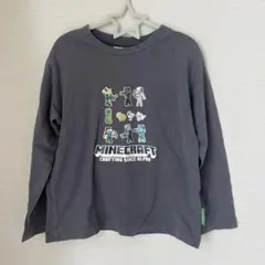 Minecraft 長袖カットソー グレー　マイクラ