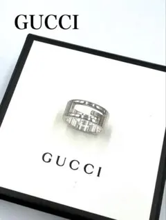 【美品】 GUCCI グッチ ブランデッドG リング SV925 11号 箱袋付