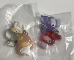 サンリオキャラクターズなかよしドロップチャーム　　マイメロ×クロミ　キキララ