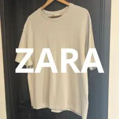 【ZARA】men'sリブTシャツ　Lのサムネイル