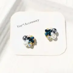 S-289　ハンドメイド☆ビジューピアス／イヤリング