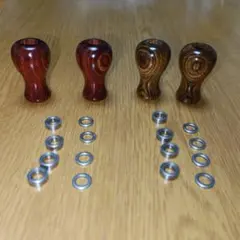 ハネダクラフト チタンロングパワーハンドルBIG WOODノブ セット