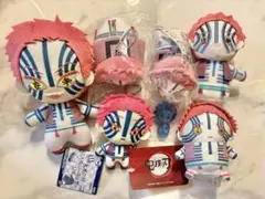 ❤️鬼滅の刃 猗窩座 ぬいぐるみ6 ここみえ1 計7点セット❤️