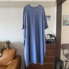 お値下げ【ミズイロインド/値札付き】ピグメントダイ2WAYワイドワンピース