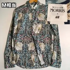 WILLIAM MORRIS x H&M 花柄 総柄 長袖シャツ M リヨセル