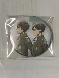進撃の巨人 冬の歩み 特典 缶バッジ リヴァイ エレン