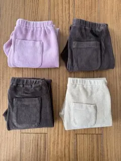 ユニクロ　コーデュロイ　レギンスパンツ　110 ベージュ