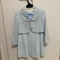 水色ジャケット付きドレス 130