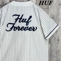 ハフ　HUF ベースボール　シャツ　半袖　ストライプ　20周年タグのサムネイル