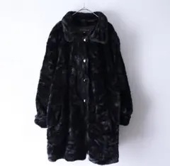 nihil noah 古着 SPコート ファーコート 黒