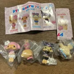 サンリオキャラクターズ ぴょこのるマスコット2 全4種 コンプ　ガチャ