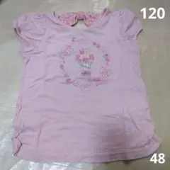 mezzo piano　ピンク Tシャツ サイズ120 アイスクリーム刺繍