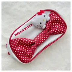 レトロ ハローキティ ぬいぐるみ マスコット リボン ポーチ 2009年製