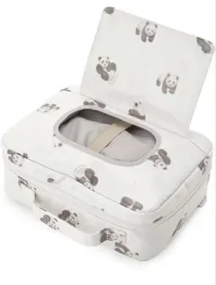 ジェラートピケ パンダ柄おむつポーチ