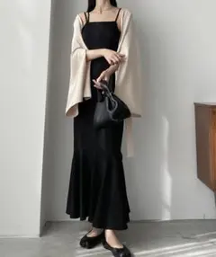 アシメストラップマーメイドキャミワンピ/Louere