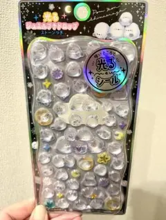 【正規品】光るシール　ジュエルプチドロップ　シマエナガ
