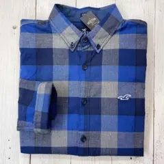 上級者は色で遊ぶ♩おしゃれ配色ブロックチェック/長袖シャツ【XS】ホリスター