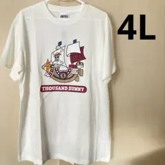 【4L】ONE PIECE＊THOUSAND SUNNY号 Tシャツ・新品のサムネイル